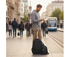 1680D Trolley Laptop Backpack