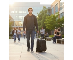 Detachable Trolley Laptop Backpack 