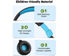 Mpow Che 1 Kids Wired Headset (Pink)