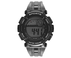 LCD WR 30M Sports Watch