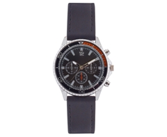 Mens PU Sporty Tach Watch