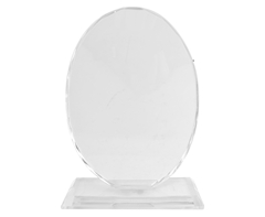 Oval Crystal Trophy