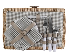 2-Person Wicker Picnic Basket