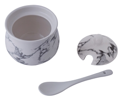 Marble Bamboo Canisters Set