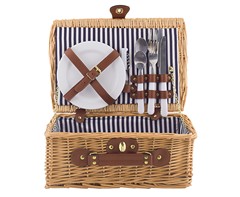 2-Person Rattan Picnic Basket - Small