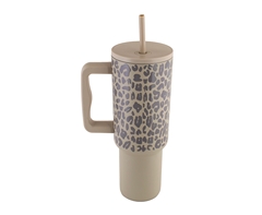1200ml Leopard Print Travel Mug