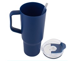 1200ml Sip-and-Go Plastic Tumbler