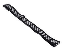 Checkered Luggage Strap & Tag