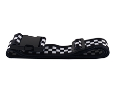Checkered Luggage Strap & Tag