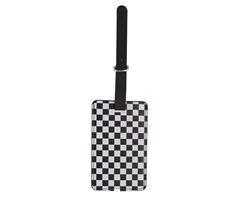 Checkered Luggage Tag