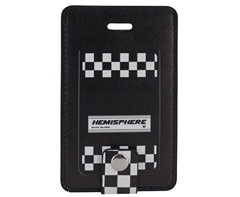 Checkered Luggage Tag