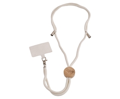 Bamboo Disc Cotton Cell Phone Holder