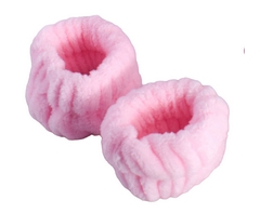 Spa Headband, Wristband & Hair Clip Set