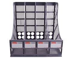 4 Bay File Holder