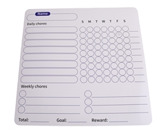 Fridge Magnet Chore Tracker & Reward Set