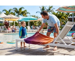 Fluffy Custom Single-Sided Sub Beach Towel - Large