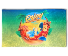 Smooth Custom Single-Sided Beach Towel - Large