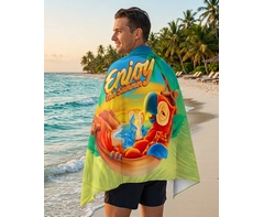 Smooth Custom Single-Sided Beach Towel - Large