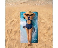 Smooth Custom Single-Sided Beach Towel - Medium